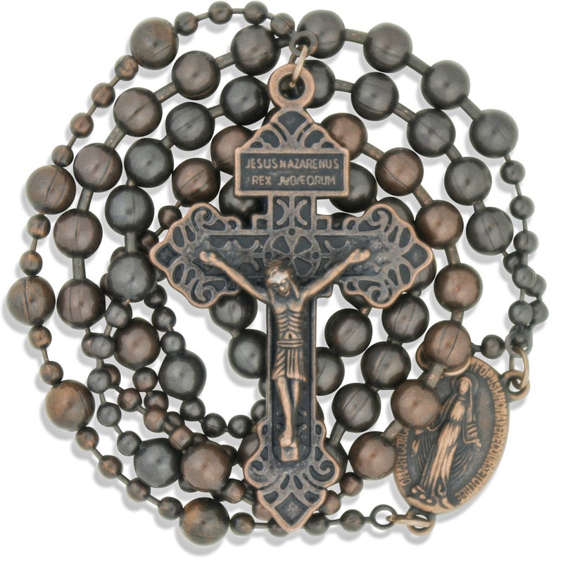 Venerare Soldier of God Military Rosary (Antique Copper) - Image 3